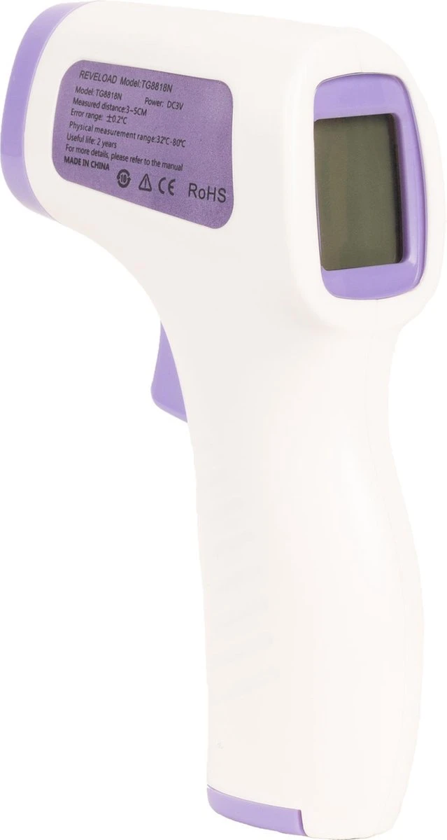 Thermometer - Thermometer Lichaam - Thermometer Voorhoofd - Koortsthermometer Voor Volwassenen - Baby Thermometer - Koortsthermometer - Thermometer Koorts- Thermometer Binnen - Voorhoofd Thermometer - Infrarood Thermometer - 1 Seconde Meten 4 Thermometer - Thermometer Lichaam - Thermometer Voorhoofd - Koortsthermometer Voor Volwassenen - Baby Thermometer - Koortsthermometer - Thermometer Koorts- Thermometer Binnen - Voorhoofd Thermometer - Infrarood Thermometer - 1 Seconde Meten - Afbeelding 2