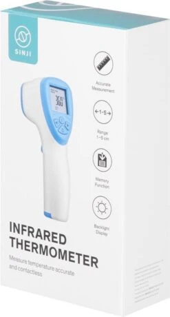 Sinji Infrarood Thermometer – Contactloos - LCD Display - Laser – Voorhoofd - Koorts 12 Sinji Infrarood Thermometer – Contactloos - LCD Display - Laser – Voorhoofd - Koorts -MEDISANA Shop 644x1200
