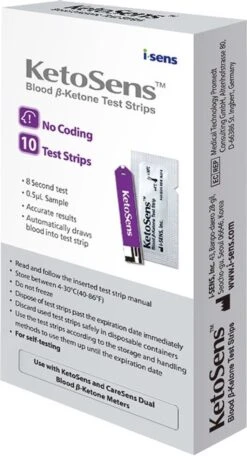 KetoSens Bloed Ketonen Test Strips