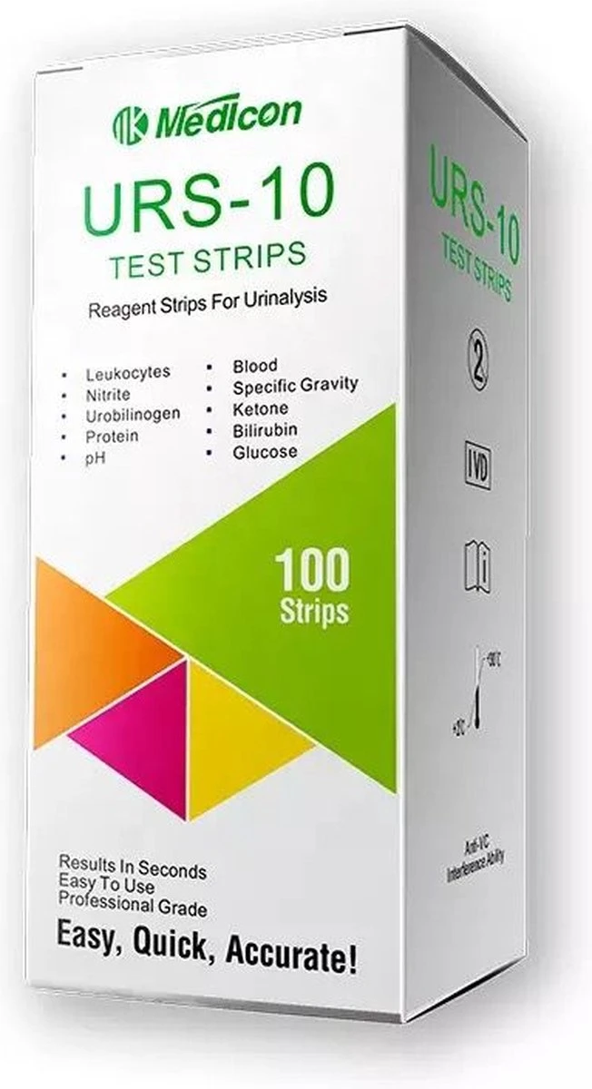 Medicon 10 Urine Test - 100 Urinetest Strips 3 Medicon 10 Urine Test - 100 Urinetest Strips