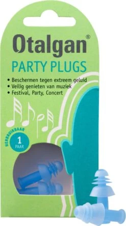 Otalgan Party Plugs Oordoppen - Oordopjes Tegen Harde Muziek - 1 Paar -MEDISANA Shop 668x1200