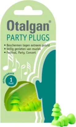 Otalgan Party Plugs Oordoppen - Oordopjes Tegen Harde Muziek - 1 Paar -MEDISANA Shop 720x1200