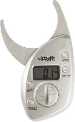 Huidplooimeter - VirtuFit Digitale Vetpercentagemeter - Vet Meter - Grijs