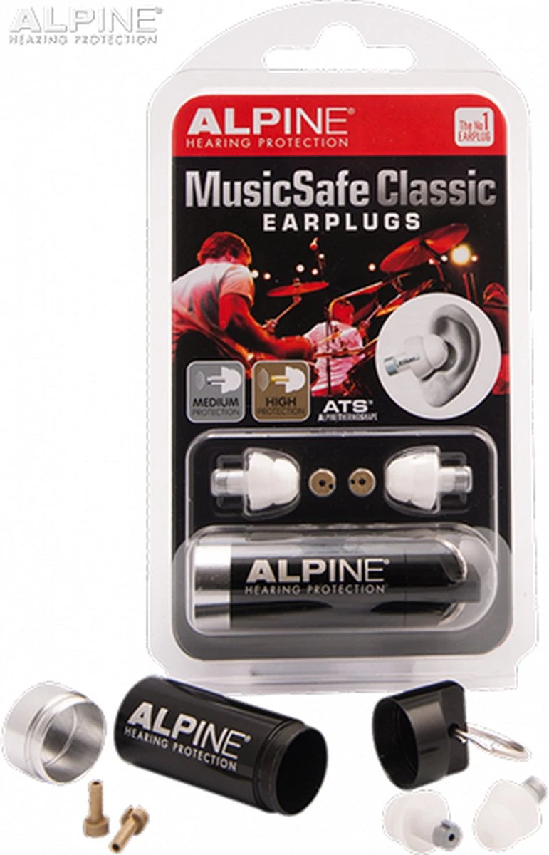 Alpine MusicSafe Classic - Muzikanten Oordoppen - Verwisselbare Filters - 1 Paar 4 Alpine MusicSafe Classic - Muzikanten Oordoppen - Verwisselbare Filters - 1 Paar - Afbeelding 2