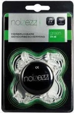Noizezz - Green Medium - Gehoorbescherming Met Demping Tot 24 DB - Groen - Oordoppen - 4 Maten -MEDISANA Shop 794x1200