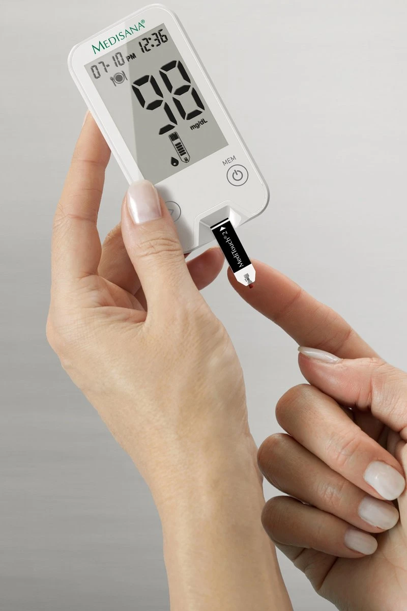 Medisana Bloedglucosemeter Meditouch2 Mg/dL (versie Voor België) 7 Medisana Bloedglucosemeter Meditouch2 Mg/dL (versie Voor België) - Afbeelding 5