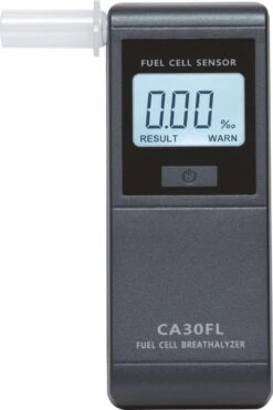 CA30FL - Alcoholtester - Elektrochemische Sensor - Nauwkeurig - Compact - Met Kalibratie Reminder - Zeer Eenvoudig In Gebruik - Weergave In Promille (‰)
