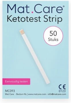 Mat Care Ketostrips - Ketonentest - Ketose Teststrips - Ketosticks - Keto Test 50 Stuks