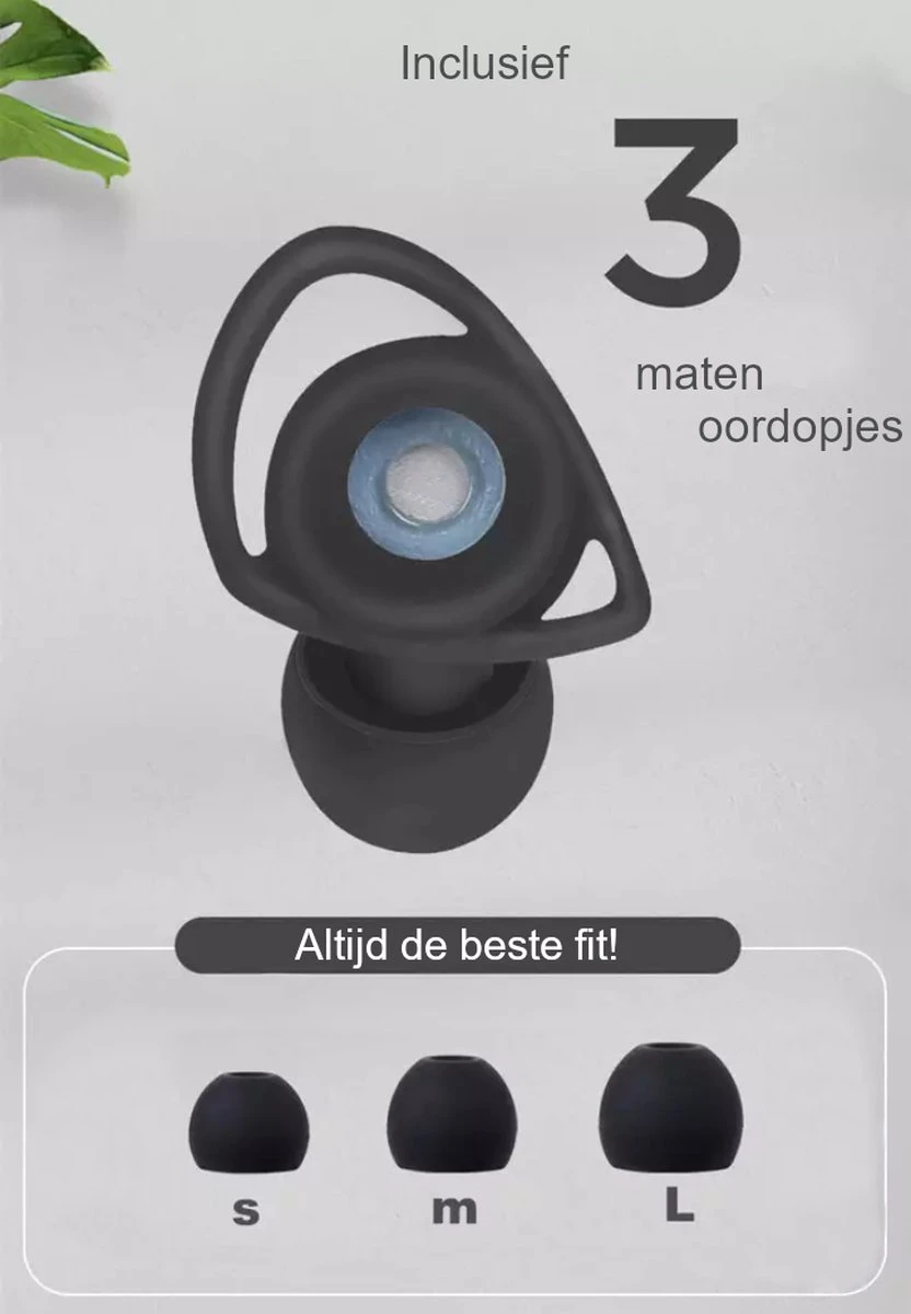 CosyLife® Oordopjes Slapen - Hoge Demping Oordoppen 35dB - Incl. 3 Maten - Sleep Plugs - Siliconen Oordoppen Slapen En Zijslapers - Geluidsoverlast & Snurken 5 CosyLife® Oordopjes Slapen - Hoge Demping Oordoppen 35dB - Incl. 3 Maten - Sleep Plugs - Siliconen Oordoppen Slapen En Zijslapers - Geluidsoverlast & Snurken - Afbeelding 3