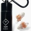 Merkloos J&M Oordoppen Gehoorbescherming 25 DB Voor Festivals, Muziek, Uitgaan En Concerten- Partyplugs- Incl. Waterdichte Opbergkoker Met Handige Sleutelclip- Muziekfilter- Werken Of Studeren- Slapen- Transparant -MEDISANA Shop 835x1200