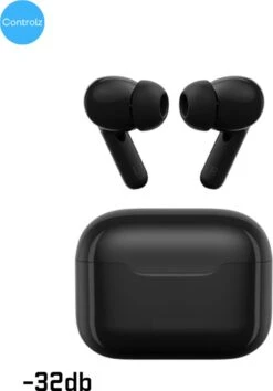 Noise Cancelling Oordopjes - Draadloze Oordopjes Bluetooth 5.2 - Draadloze Oortjes Noise Cancelling 32db - 30 Uur Gebruik - ANC - Meetings - Sporten