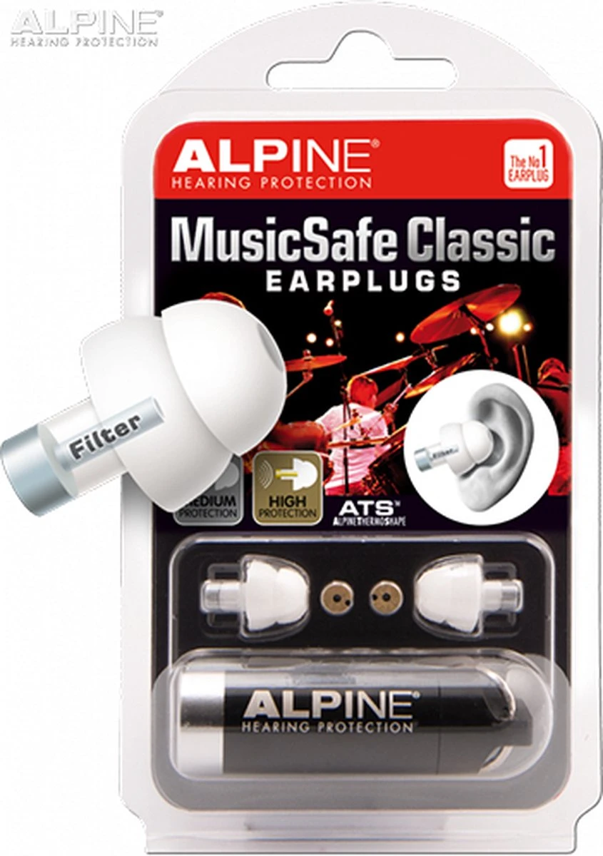 Alpine MusicSafe Classic - Muzikanten Oordoppen - Verwisselbare Filters - 1 Paar 13 Alpine MusicSafe Classic - Muzikanten Oordoppen - Verwisselbare Filters - 1 Paar - Afbeelding 11
