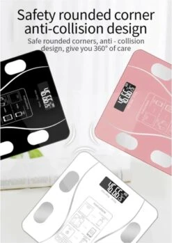 Merkloos Digitale Smart Weegschaal - Personenweegschaal - Met Lichaamsanalyse - USB Oplaadbaar - Met App - Zwart -MEDISANA Shop 850x1200