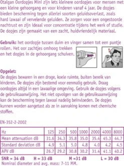 Otalgan Oordoppen Mini - Beschermende Oordopjes - 20 Paar 22 Otalgan Oordoppen Mini - Beschermende Oordopjes - 20 Paar -MEDISANA Shop 899x1200 8