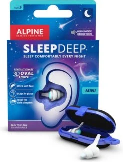 Alpine SleepDeep Mini - Oordoppen Voor Slapen- Maximale Geluidsdemping - Perfect Voor Zijslapers - 27dB - Small 27dB - 1 Paar