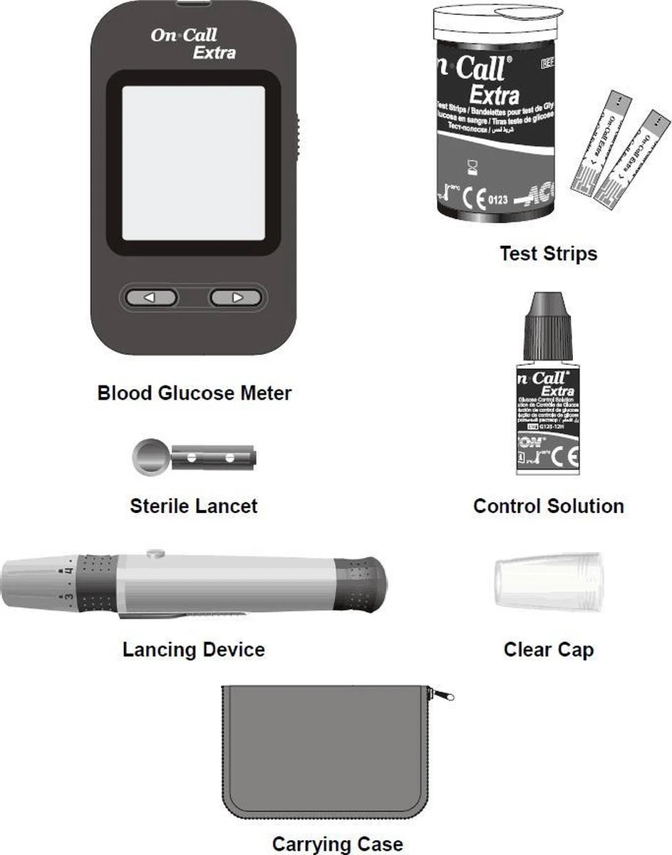On Call® Extra Glucosemeter Starterpack (10 Strips) 4 On Call® Extra Glucosemeter Starterpack (10 Strips) - Afbeelding 2
