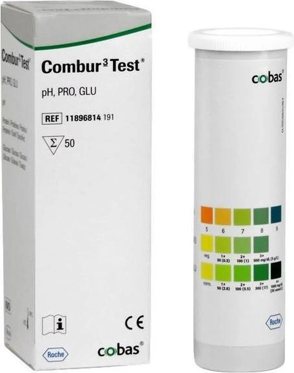 Roche Combur 3 Test 50st 4 Roche Combur 3 Test 50st - Afbeelding 2