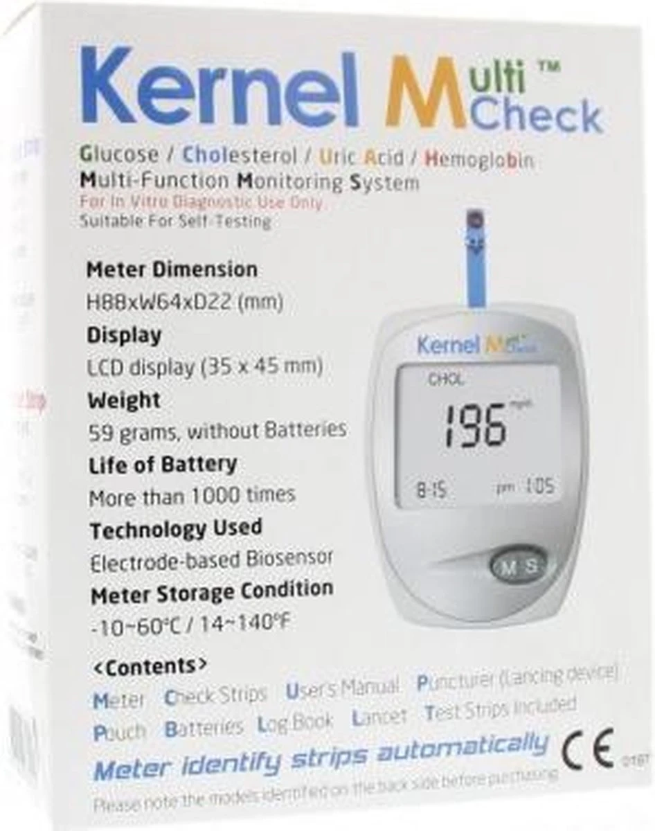 Testjezelf.nu - Multicheck Glucose & Cholesterolmeter Startpakket - 1 Stuk - Cholesteroltest 7 Testjezelf.nu - Multicheck Glucose & Cholesterolmeter Startpakket - 1 Stuk - Cholesteroltest - Afbeelding 5