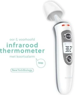 New York Biology - Infrarood Oor En Voorhoofdthermometer Lichaam Voor Baby- Kinderen & Volwassenen-digitale Koortsthermometer-incl. Batterijen +NL Handleiding -MEDISANA Shop 950x1200 1