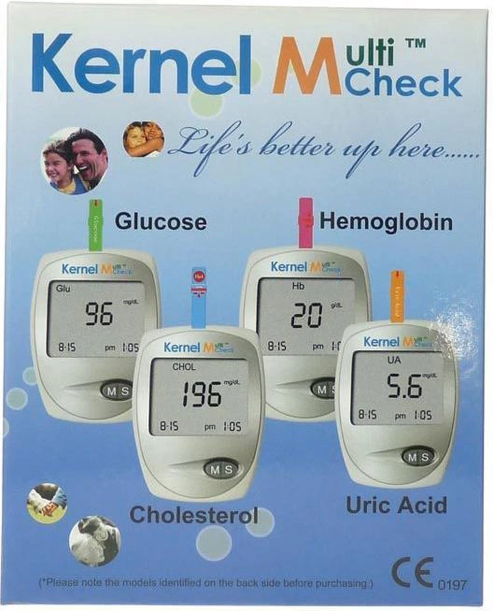 Testjezelf.nu - Multicheck Glucose & Cholesterolmeter Startpakket - 1 Stuk - Cholesteroltest 4 Testjezelf.nu - Multicheck Glucose & Cholesterolmeter Startpakket - 1 Stuk - Cholesteroltest - Afbeelding 2