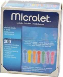 Bayer Microlet Lancetten - Diversen Kleuren 200 St -MEDISANA Shop 979x1200 2
