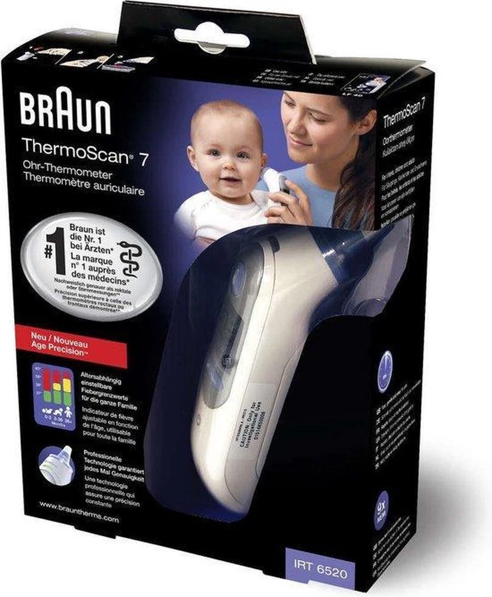 Braun Thermoscan 7 IRT 6520 Thermometer 5 Braun Thermoscan 7 IRT 6520 Thermometer - Afbeelding 3