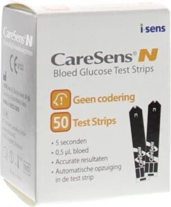 CareSens-N Glucose Teststrip 50st -MEDISANA Shop 990x1200
