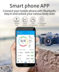 Merkloos Digitale Smart Weegschaal - Personenweegschaal - Met Lichaamsanalyse - USB Oplaadbaar - Met App - Zwart -MEDISANA Shop 992x1200 1