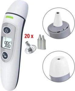 G Master Professionele Digitale Infrarood Oor- / Voorhoofd Thermometer Incl. Batterijen, Nederlandse Handleiding En 20 X Beschermkapjes -MEDISANA Shop 996x1200 2