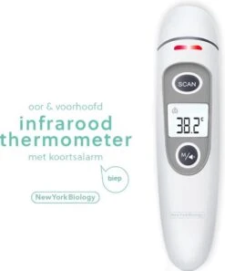 New York Biology - Infrarood Oor En Voorhoofdthermometer Lichaam Voor Baby- Kinderen & Volwassenen-digitale Koortsthermometer-incl. Batterijen +NL Handleiding -MEDISANA Shop 999x1200 1